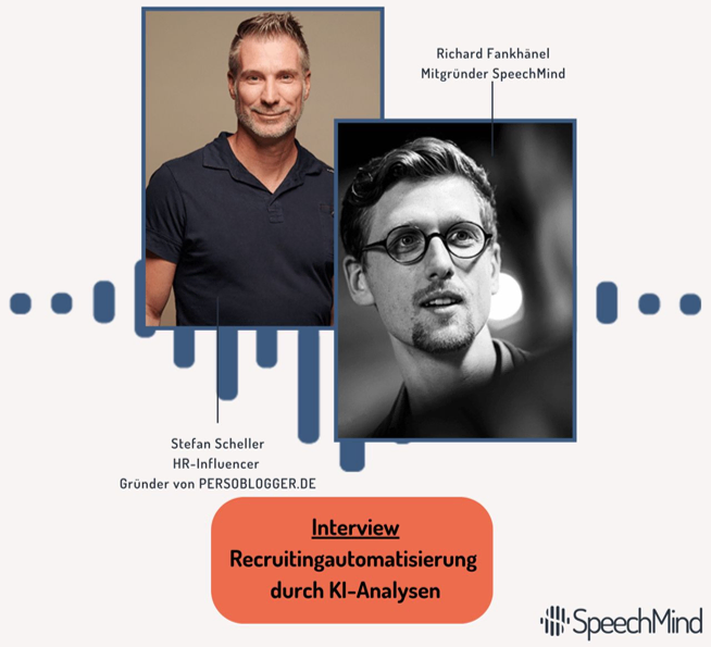 Plakat zur Ankündigung des Experteninterviews zum Thema KI im Recruiting