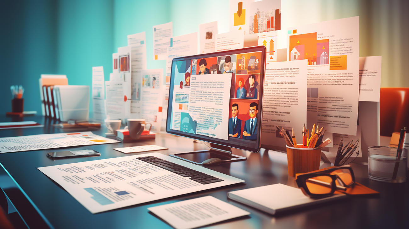photo of a well organized table