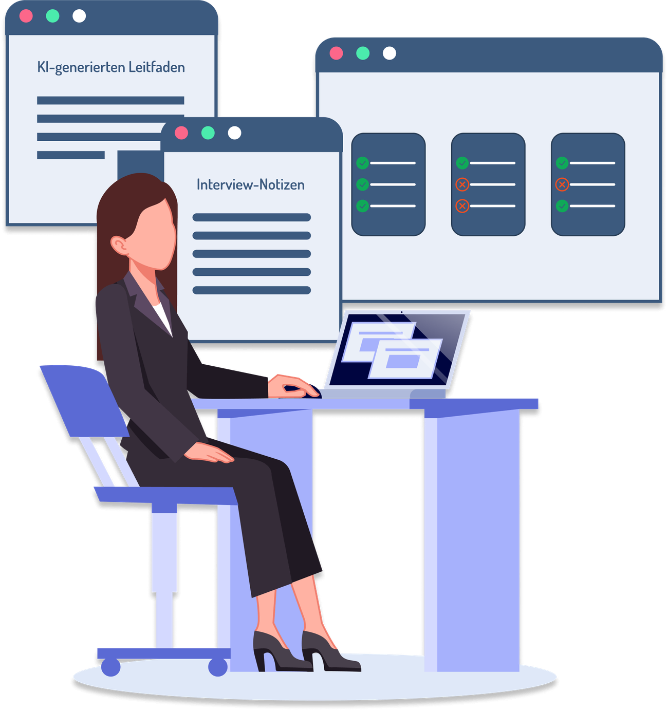 Visualisierung Schritt im HRmind App 5